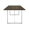 Square Matbord 200 | SilverGrå/ Burned Walnut