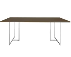 Square Matbord 200 | SilverGrå/ Burned Walnut