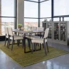 Square Matbord 200 | Svart Ek