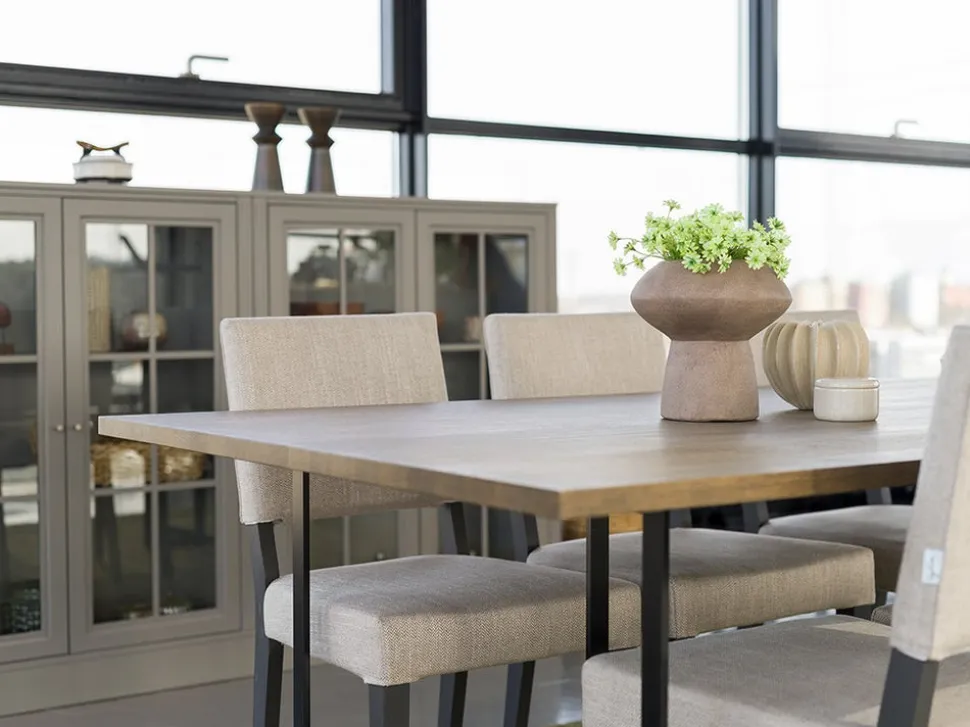 Square Matbord 200 | Svart Ek