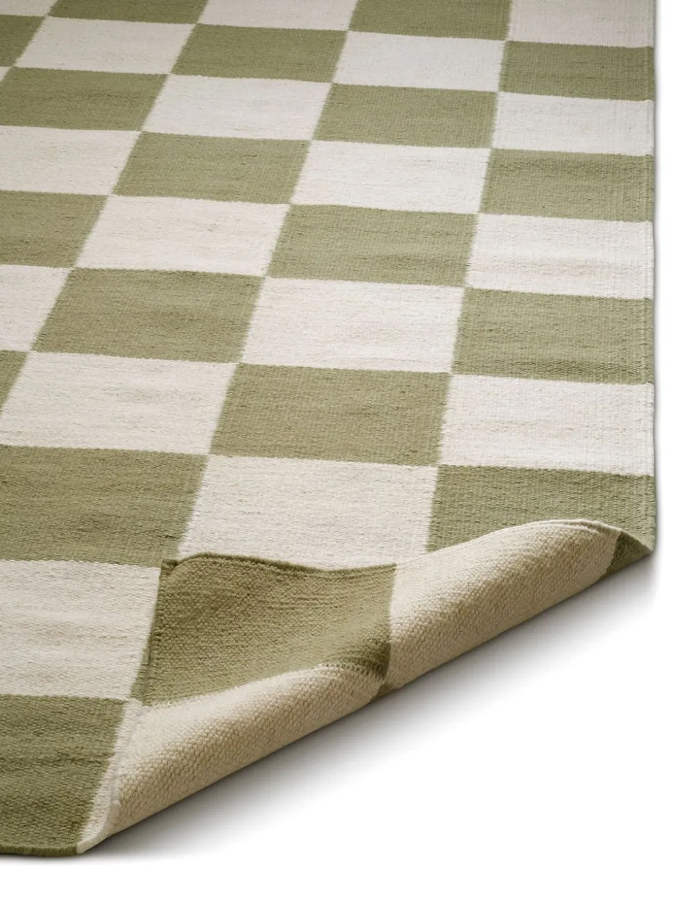 Square Matta 170x230 Vit/Grön