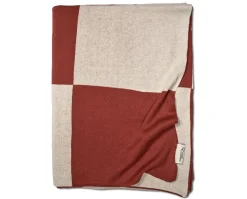Square Pläd | Mörk Terracotta