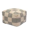 Square Puff | Grå/ Natur