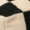 Square Puff | Svart/ Natur