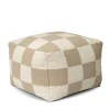 Square Puff | Vit/ Natur