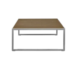 Square Soffbord 102 | SilverGrå/ Burned Walnut