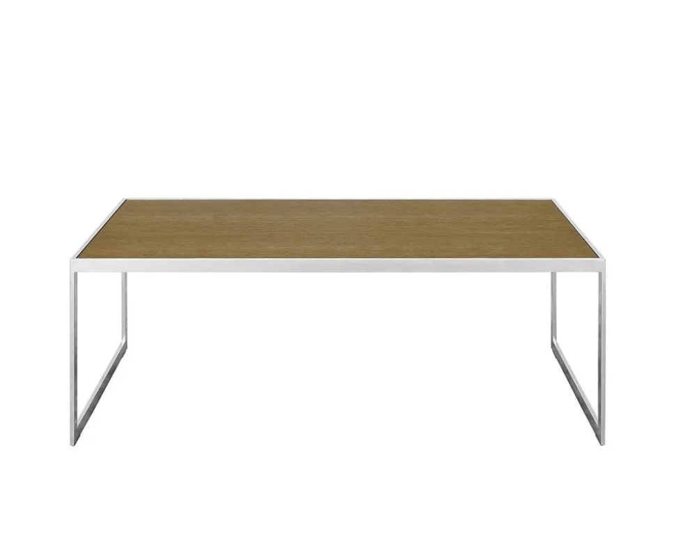 Square Soffbord 122 | SilverGrå/ Burned Walnut