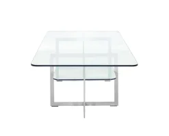 Square Soffbord | SilverGrå/ Glas