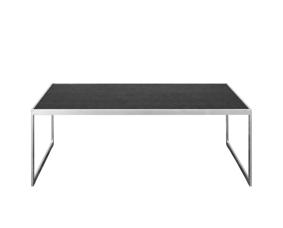 Square Soffbord 122 | SilverGrå/ Svart Ek