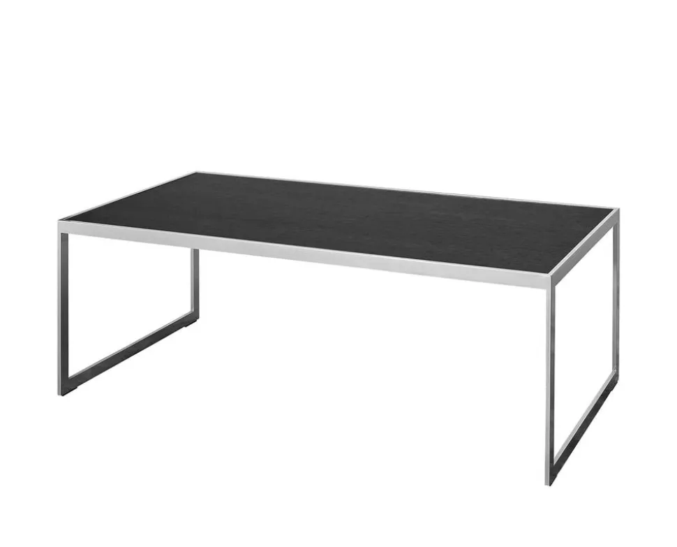 Square Soffbord 122 | SilverGrå/ Svart Ek