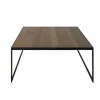 Square Soffbord 102 | Svart/ Burned Walnut