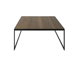 Square Soffbord 102 | Svart/ Burned Walnut