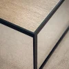 Square Soffbord 122 | Svart/ Glas