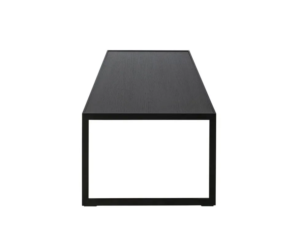 Square Soffbord 122 | Svart/ Svart Ek