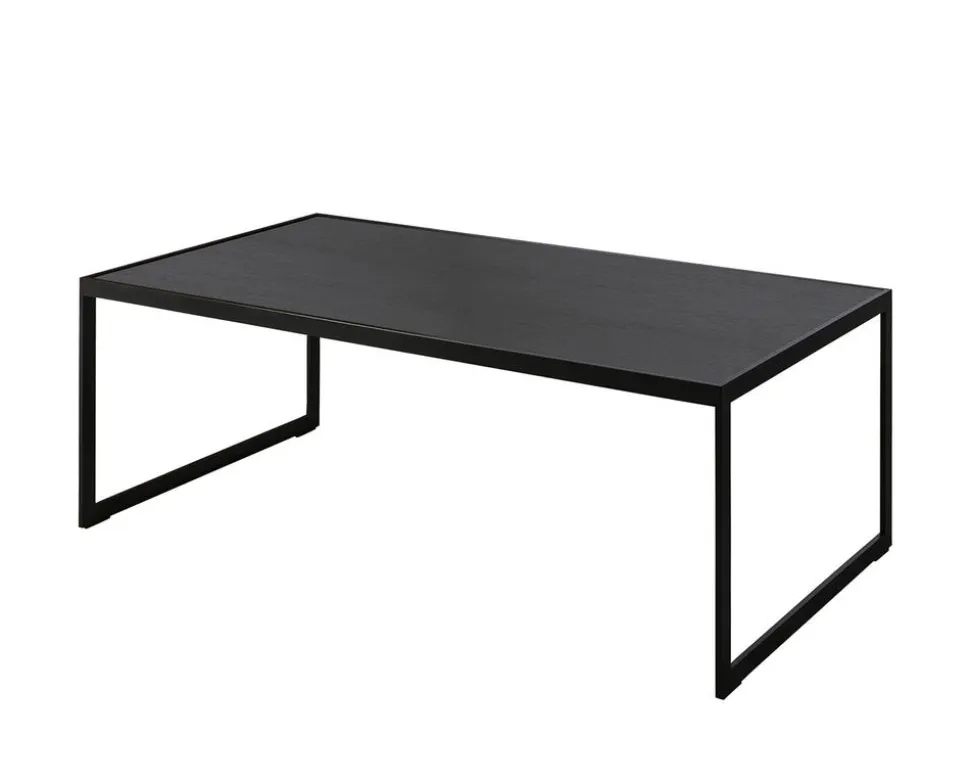 Square Soffbord 122 | Svart/ Svart Ek