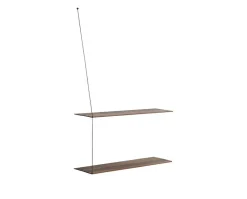 Stedge hylla 60 cm rökt ek