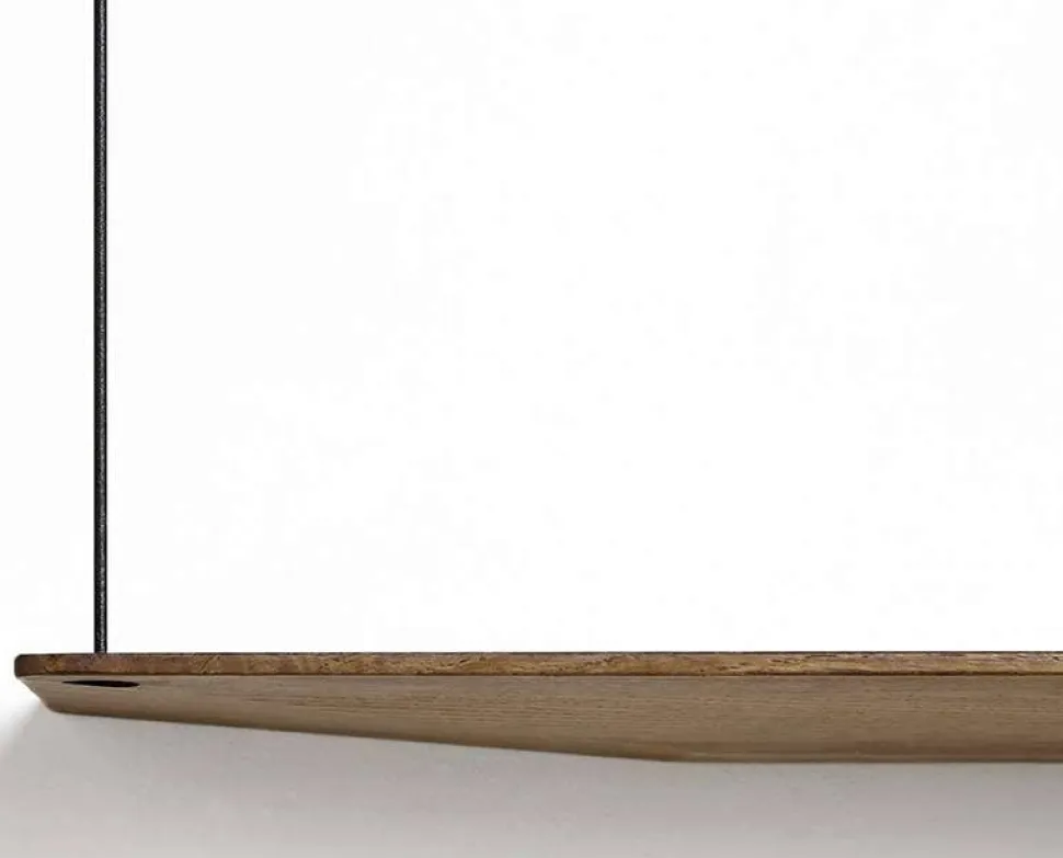 Stedge hylla 60 cm rökt ek