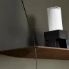Stedge hylla 60 cm svart ek