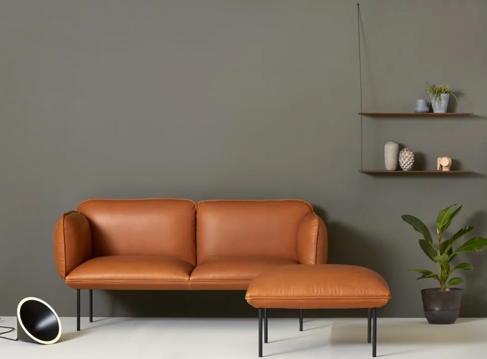 Stedge hylla 80 cm svart ek
