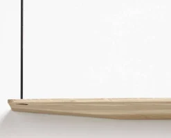 Stedge hylla 80 cm vitpigmenterad ek
