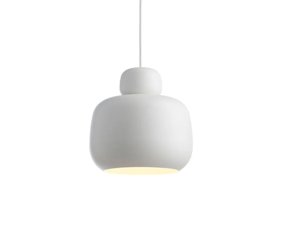 Stone Pendel Stor | Vit