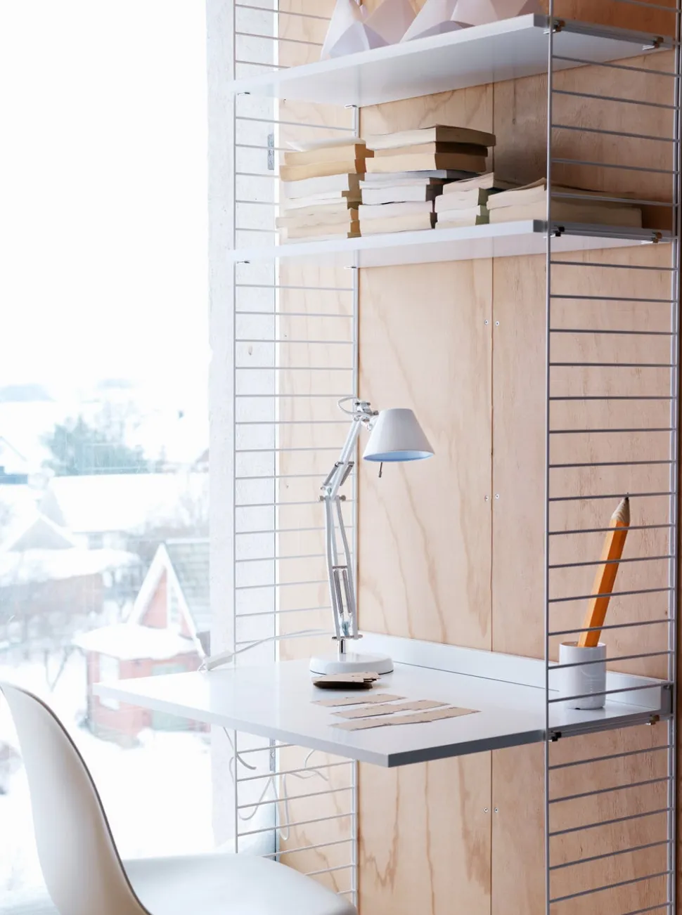 String kombination skrivbord A Beige/ Beige