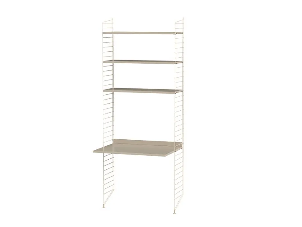 String kombination skrivbord A Beige/ Beige
