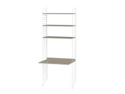 String kombination skrivbord A Beige/ Vit