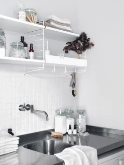 String Metall Hyllplan Låg 78x30 Beige