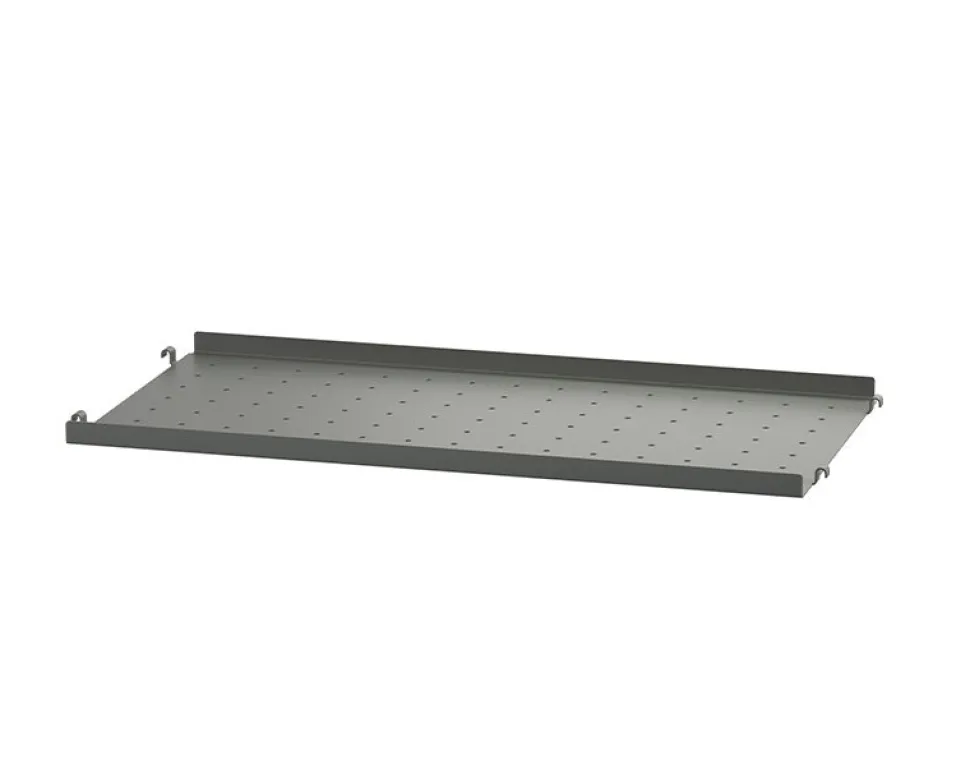 String Metall Hyllplan Låg 58x30 Mörkgrå
