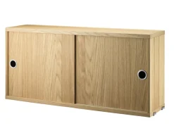 String Skåp med Skjutdörrar 78x20 Ek