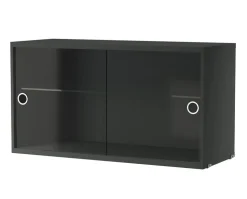 String Vitrinskåp 78x30 Mörkgrå