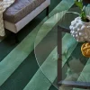 Stripe Boucle Matta 170x230 Grön
