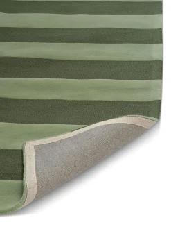 Stripe Boucle Matta 170x230 Grön