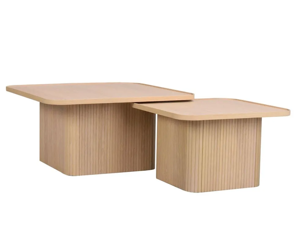 Sullivan Soffbord | 60x60 Vitpigm. Ek
