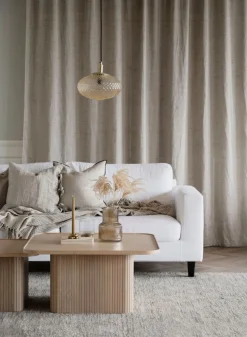 Sullivan Soffbord | 80x80 Vitpigm. Ek