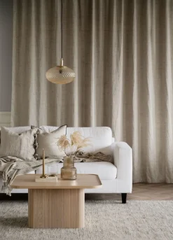 Sullivan Soffbord | 80x80 Vitpigm. Ek