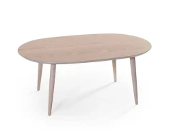 Team Soffbord 120 | Vitpigmenterad Ek