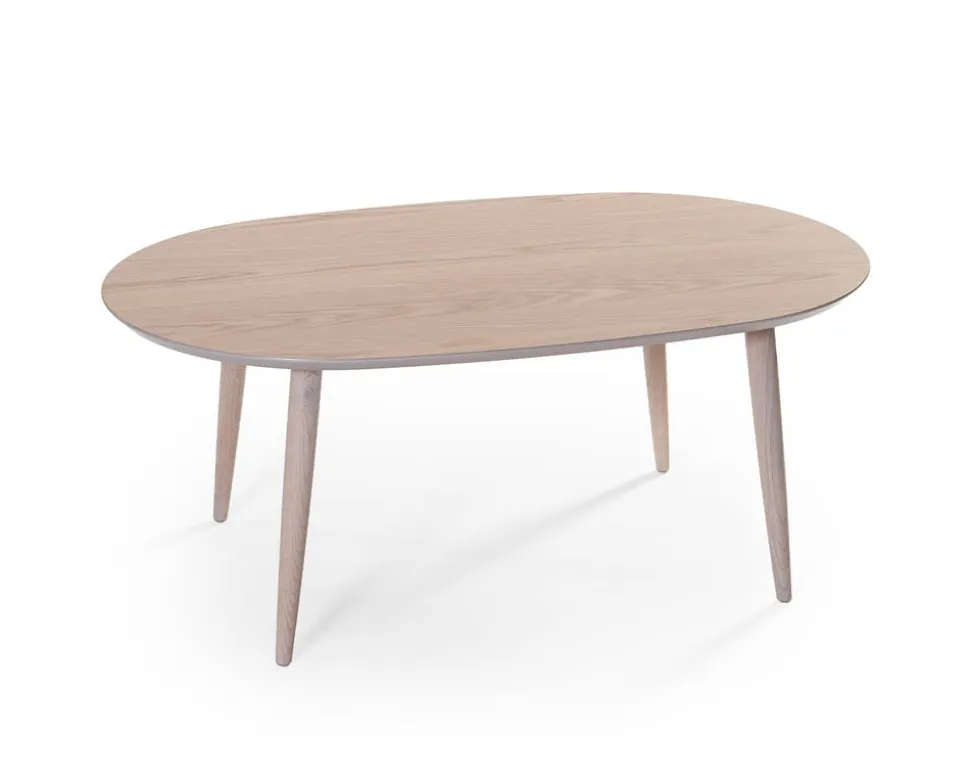 Team Soffbord 120 | Vitpigmenterad Ek