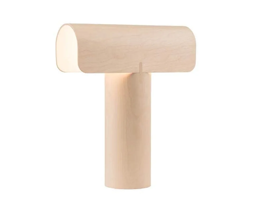 Teelo 8020 bordslampa Naturbjörk