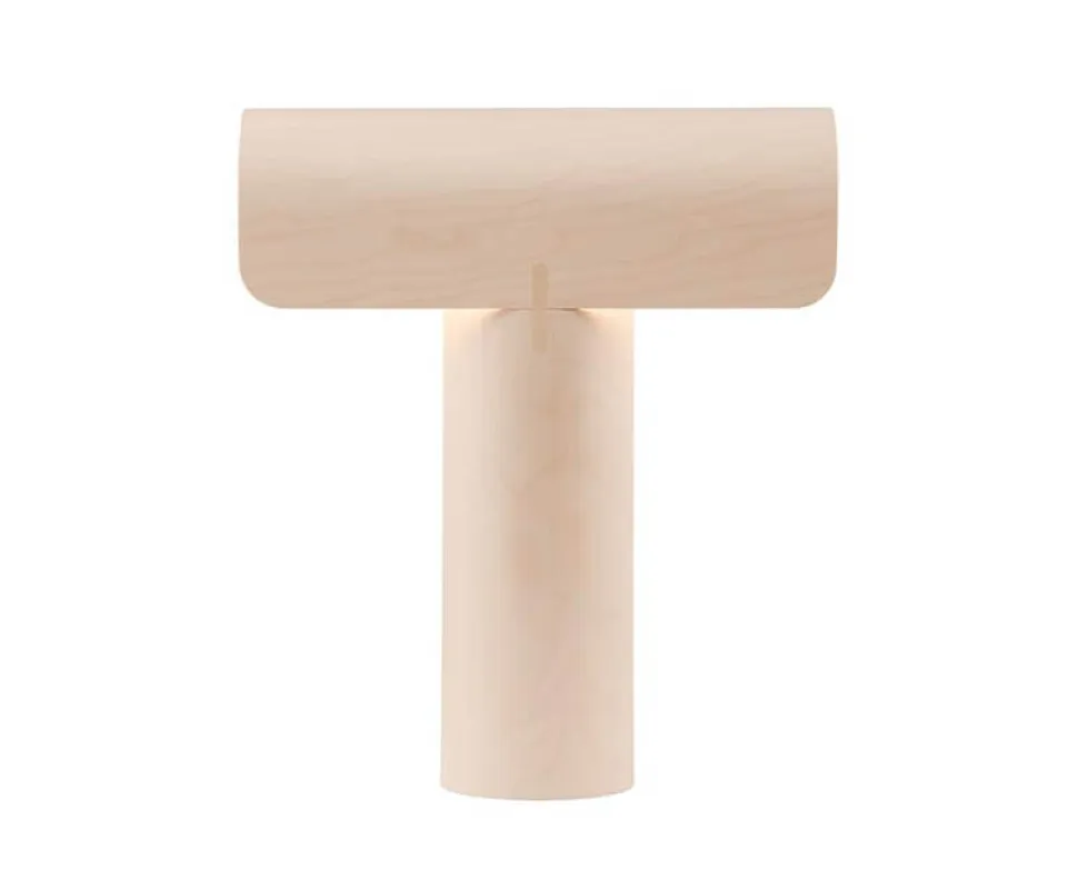 Teelo 8020 bordslampa Naturbjörk