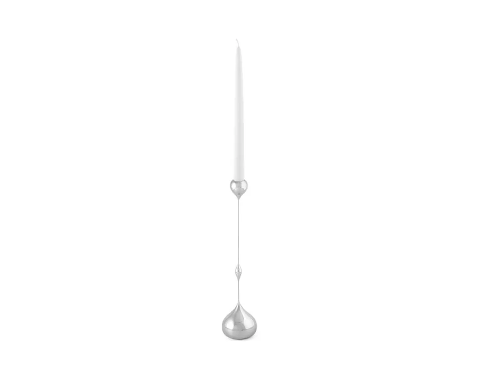 Tender Ljusstake | Låg | Nickel