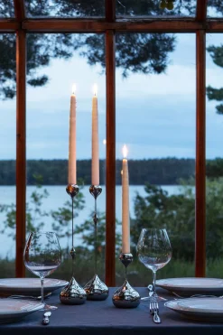 Tender Ljusstake | Liten | Nickel