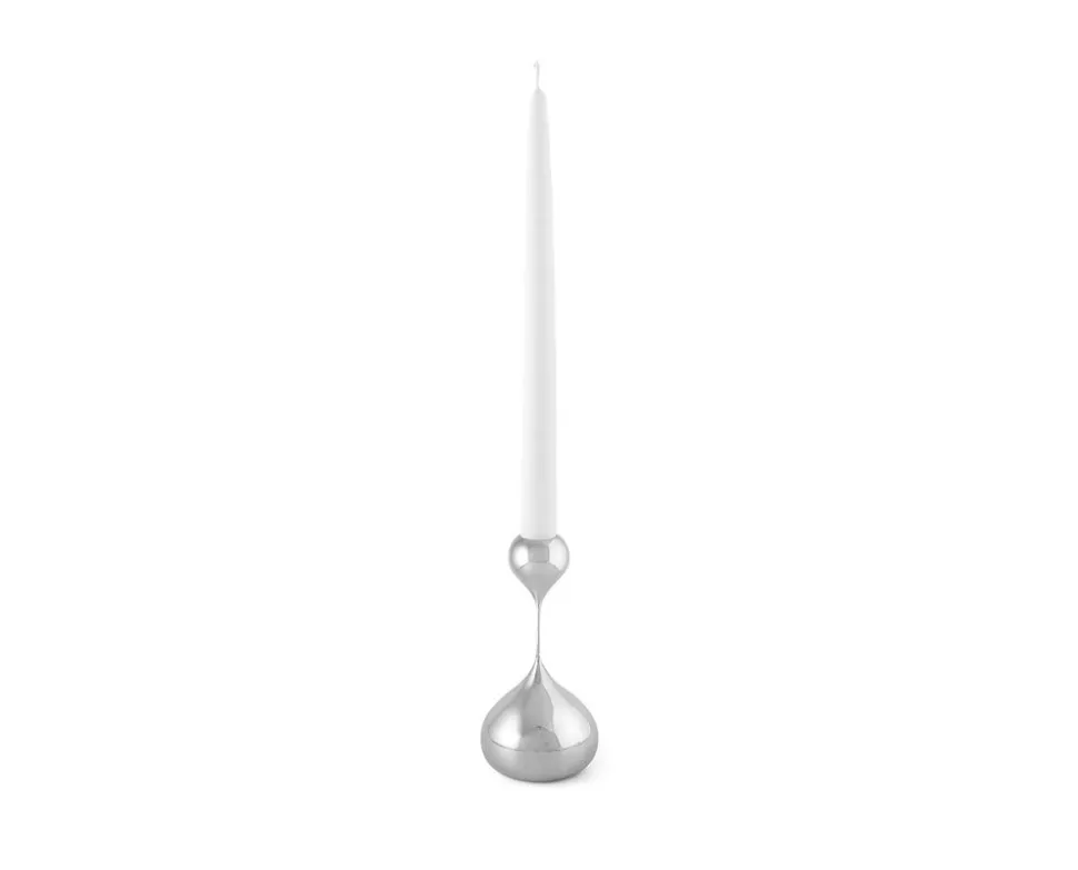 Tender Ljusstake | Liten | Nickel
