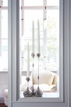 Tender Ljusstake | Liten | Nickel