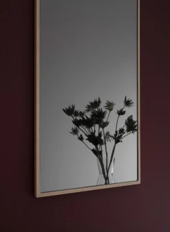 Tillbakablick Spegel Rektangulär | 37x79 | Oljad Björk