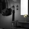 Tillbakablick Spegel Rektangulär | 37x79 | Svartbetsad Björk