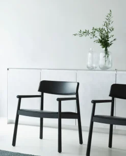 Timb Loungefåtölj | Lädersits | Black / Black