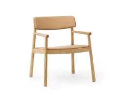 Timb Loungefåtölj | Lädersits | Tan / Camel