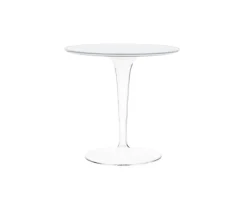 Tip Top Sideobord Vit, Transparent